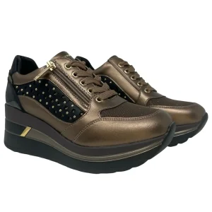 SNEAKERS ALLACCIATA CON ZIP LATERALE DONNA SERENA