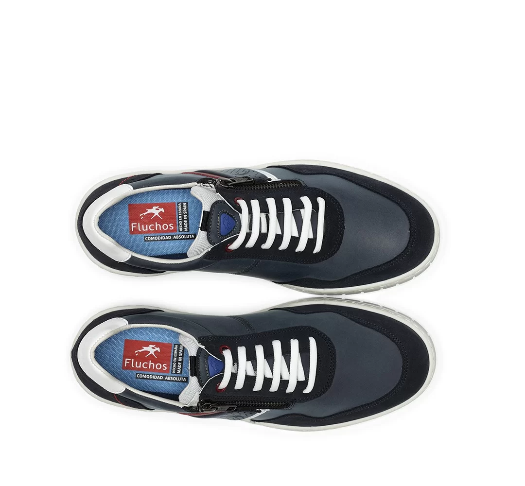 SNEAKERS CON LACCI E ZIP LATERALE ROGER FLUCHOS UOMO - immagine 4