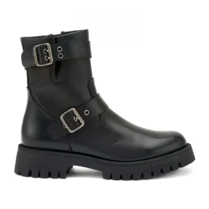 STIVALETTO CON DOPPIE FIBBIE LATERALE FRAU DONNA