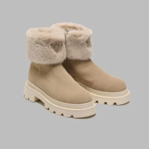 STIVALETTO CON ZIP LATERALE E PELLICCIOTTO KIMMEL BLAUER DONNA