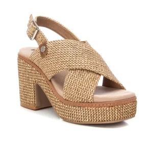 SANDALO A FASCE INCROCIATE CON TACCO E PLATEAU REFRESH DONNA