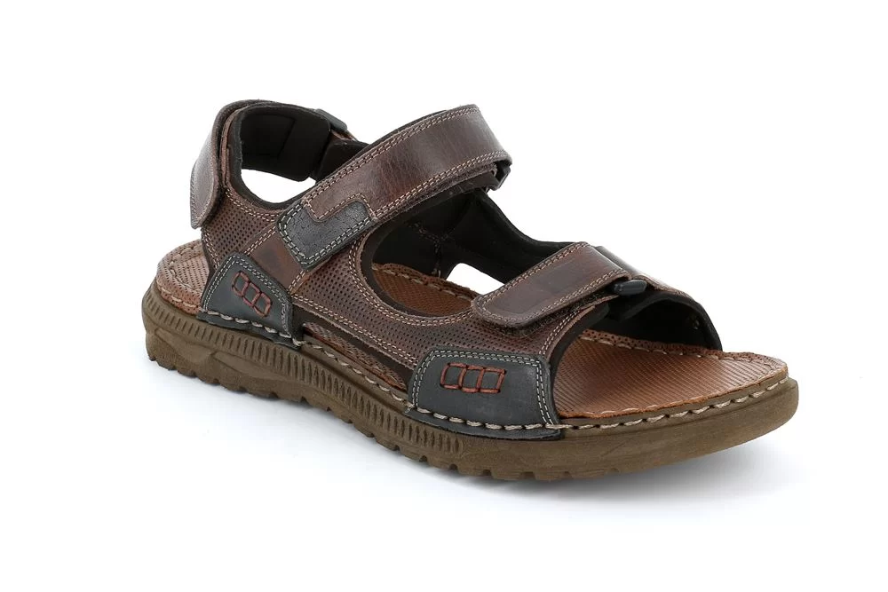 SANDALO SPORTIVO A TRE STRAPPI REGOLABILI GRUNLAND UOMO