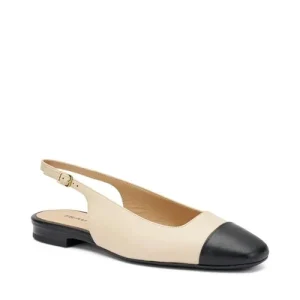 SLINGBACK IN PELLE BICOLORE FRAU DONNA