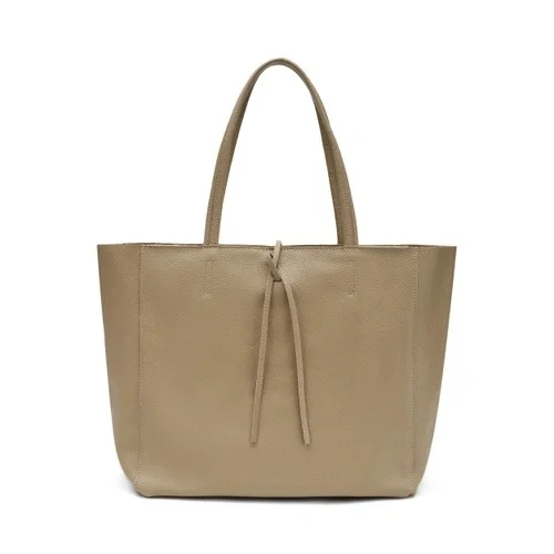 BORSA SHOPPING BAG IN PELLE MORBIDA FRAU DONNA - immagine 3