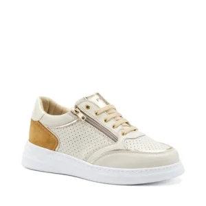 SNEAKERS CON LACCI E ZIP LATERALE FRAU DONNA